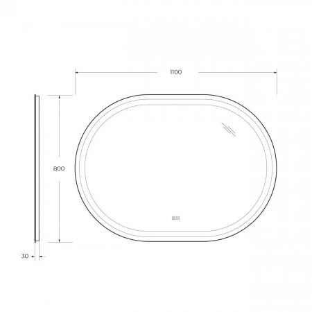 Зеркало Cezares CZR-SPC-GIUBILEO-1100-800-TCH-WARM Зеркало Cezares CZR-SPC-GIUBILEO-1100-800-TCH-WARM