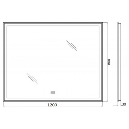 Зеркало BelBagno SPC-GRT-1200-800-LED-TCH-WARM Зеркало BelBagno SPC-GRT-1200-800-LED-TCH-WARM