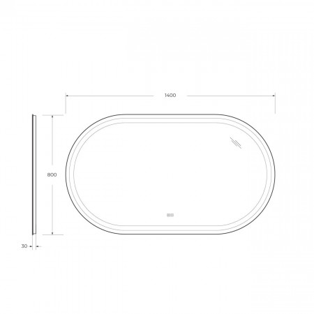 Зеркало Cezares CZR-SPC-GIUBILEO-1400-800-TCH-WARM Зеркало Cezares CZR-SPC-GIUBILEO-1400-800-TCH-WARM