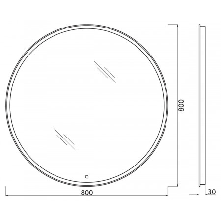 Зеркало BelBagno SPC-RNG-800-LED-TCH Зеркало BelBagno SPC-RNG-800-LED-TCH
