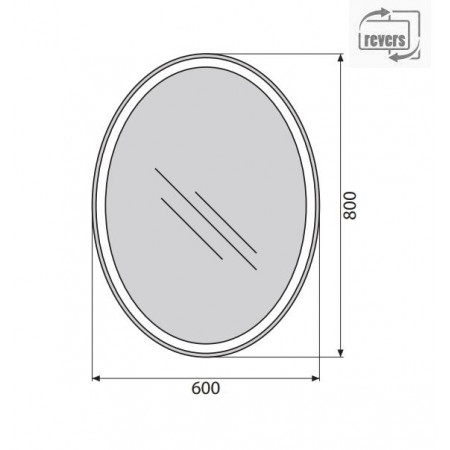Зеркало BelBagno SPC-VST-600-800-LED-BTN Зеркало BelBagno SPC-VST-600-800-LED-BTN