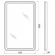Зеркало BelBagno SPC-MAR-500-800-LED-BTN Зеркало BelBagno SPC-MAR-500-800-LED-BTN