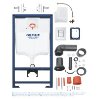 Комплект инсталляции Grohe Rapid SL 3 в 1 с панелью смыва Skate Cosmopolitan