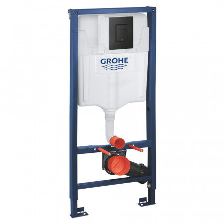 Инсталляция GROHE Solido 3 в 1 с черной матовой кнопкой (38811KF0) в Находке Инсталляция GROHE Solido 3 в 1 с черной матовой кнопкой (38811KF0) в Находке